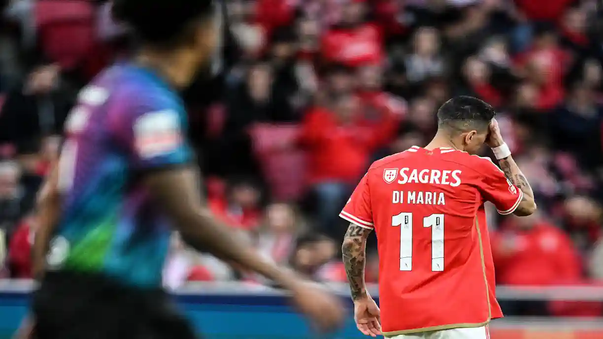 Ángel Di María foi um dos jogadores do Benfica que falhou grandes penalidades esta noite