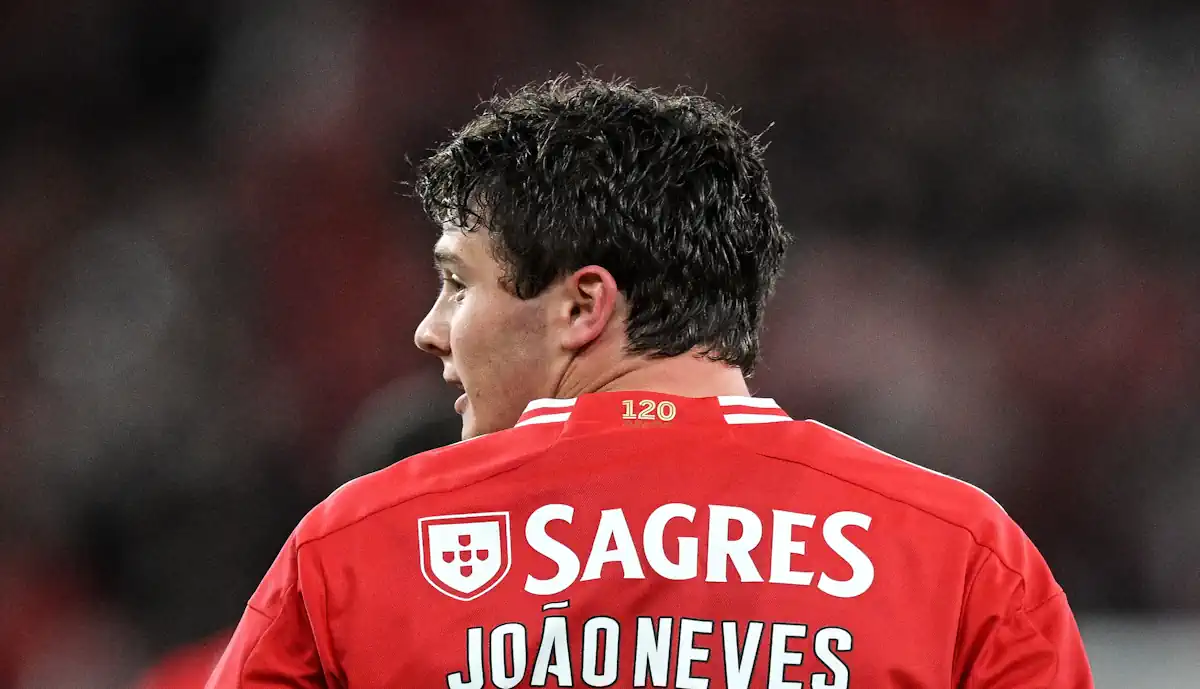 João Neves viveu momento incrível no Estádio da Luz