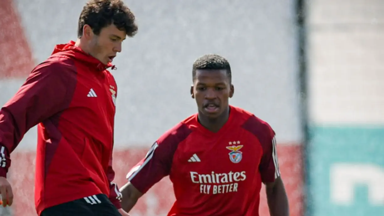 Florentino e João Neves são dois dos jogadores do Benfica com mais mercado