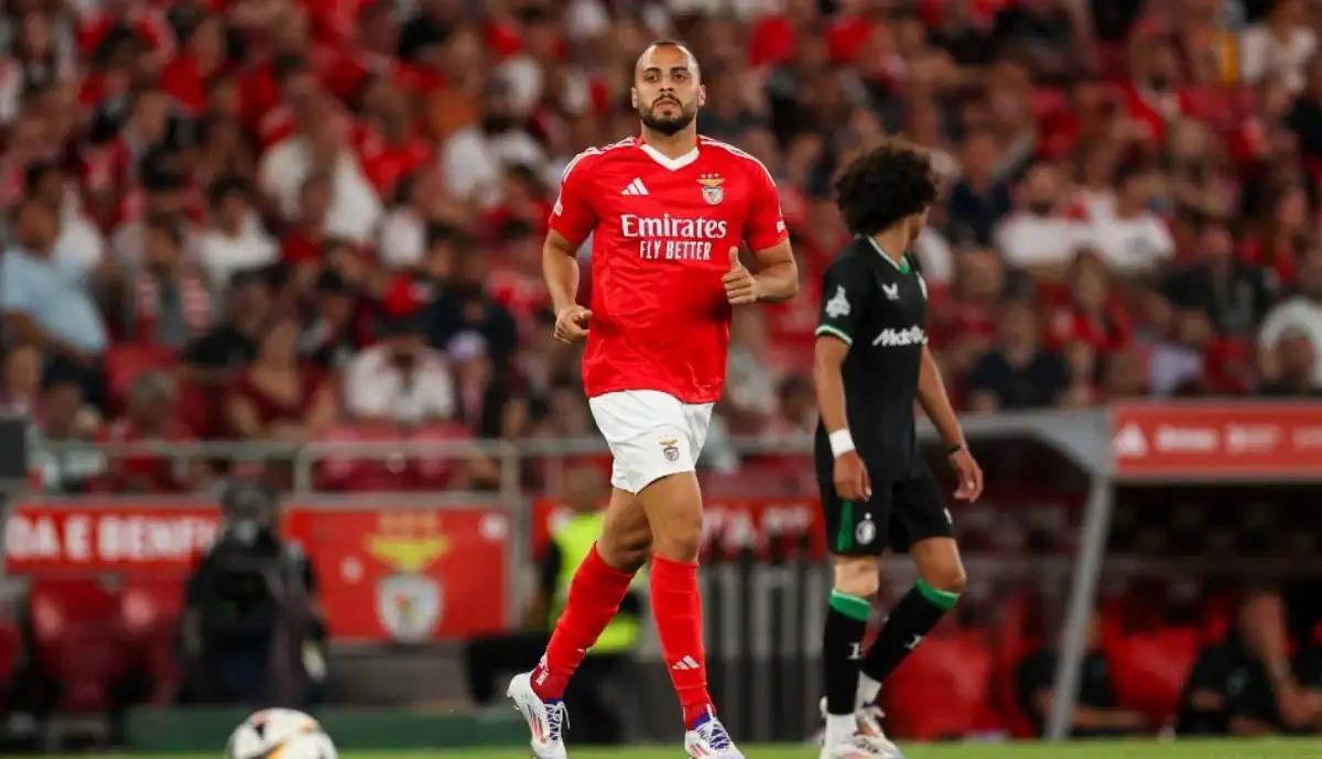 Arthur Cabral foi o autor do quinto golo no embate do Benfica frente ao Feyenoord, 