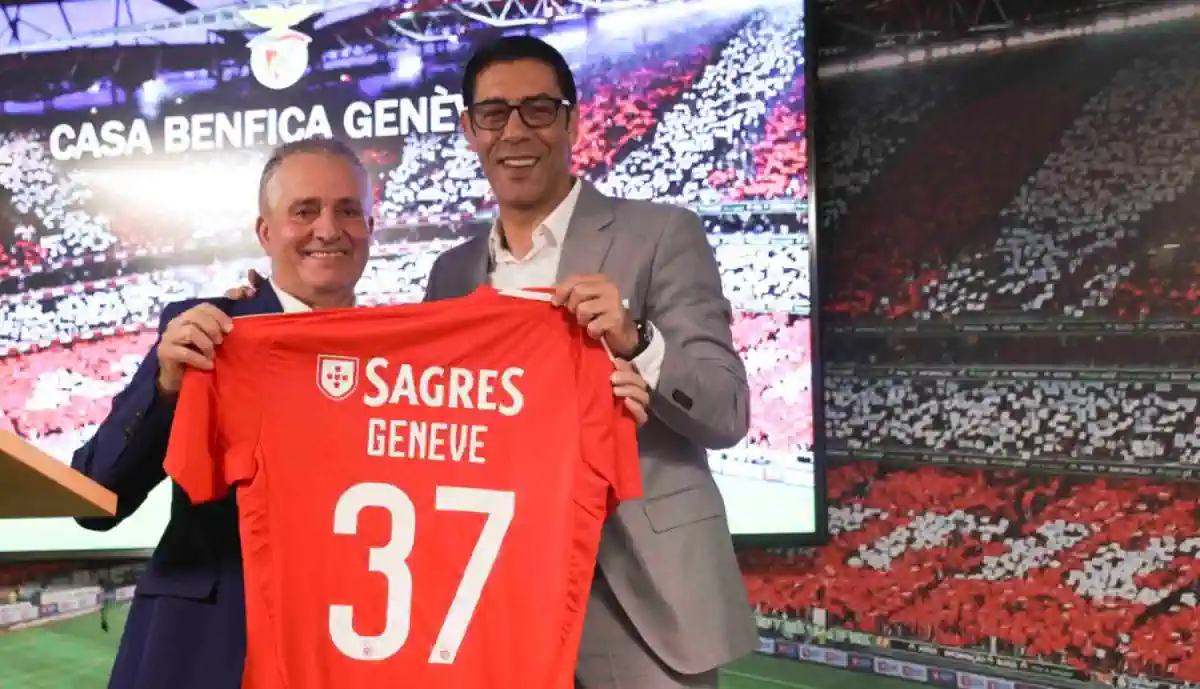 Rui Costa falou na inauguração da nova Casa do Benfica, na Suíça