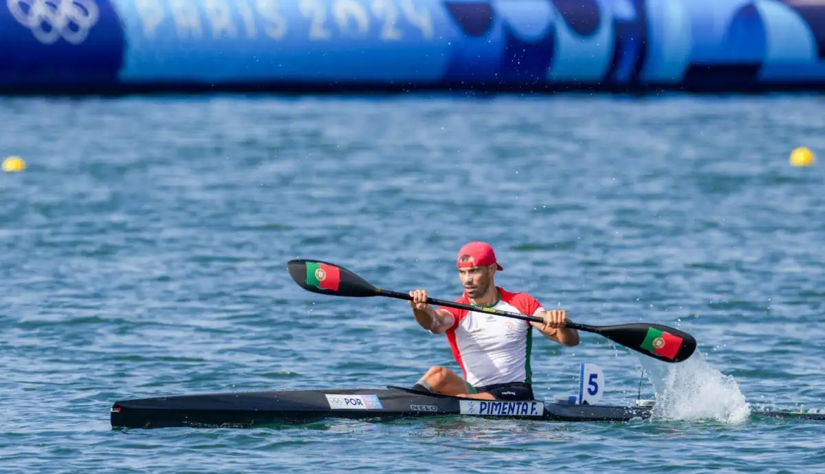 Fernando Pimenta, falhou o pódio na final de K1 1000 metros, nos Jogos Olímpicos 