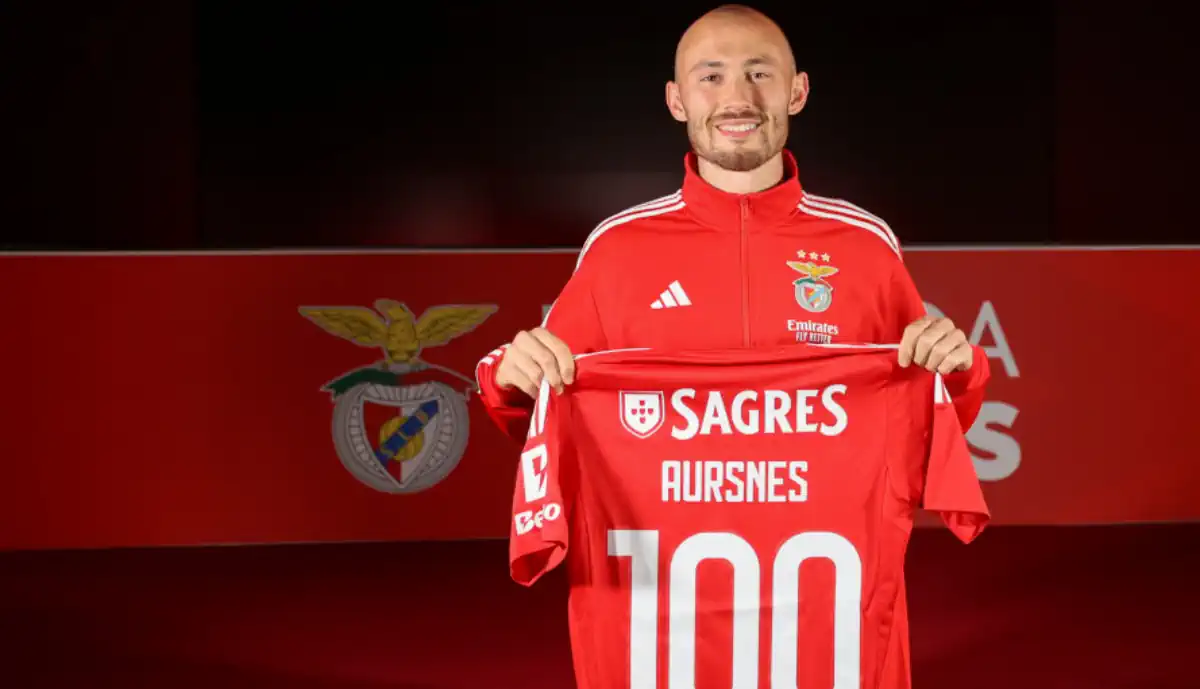 Aursnes chega aos 100 jogos e declara-se ao Benfica