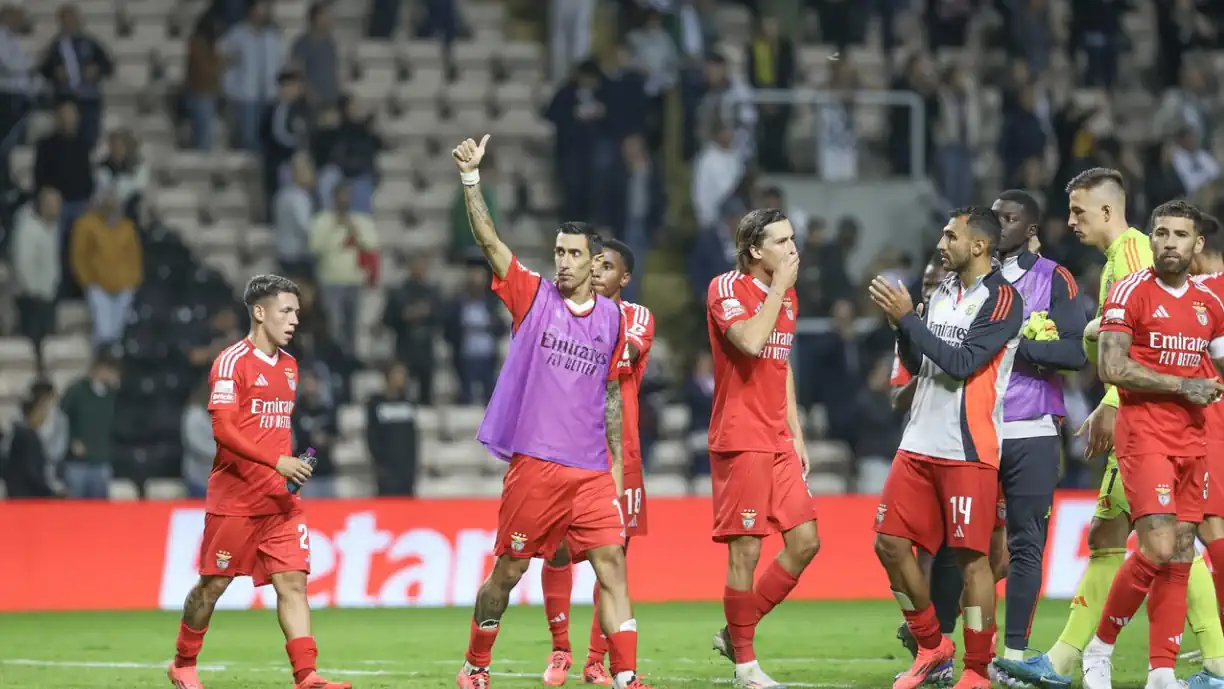 Atuação de João Pinheiro no Boavista - Benfica foi alvo de análise de Duarte Gomes, que deixou uma 'bicada' a Di María. Fotografia de SL Benfica