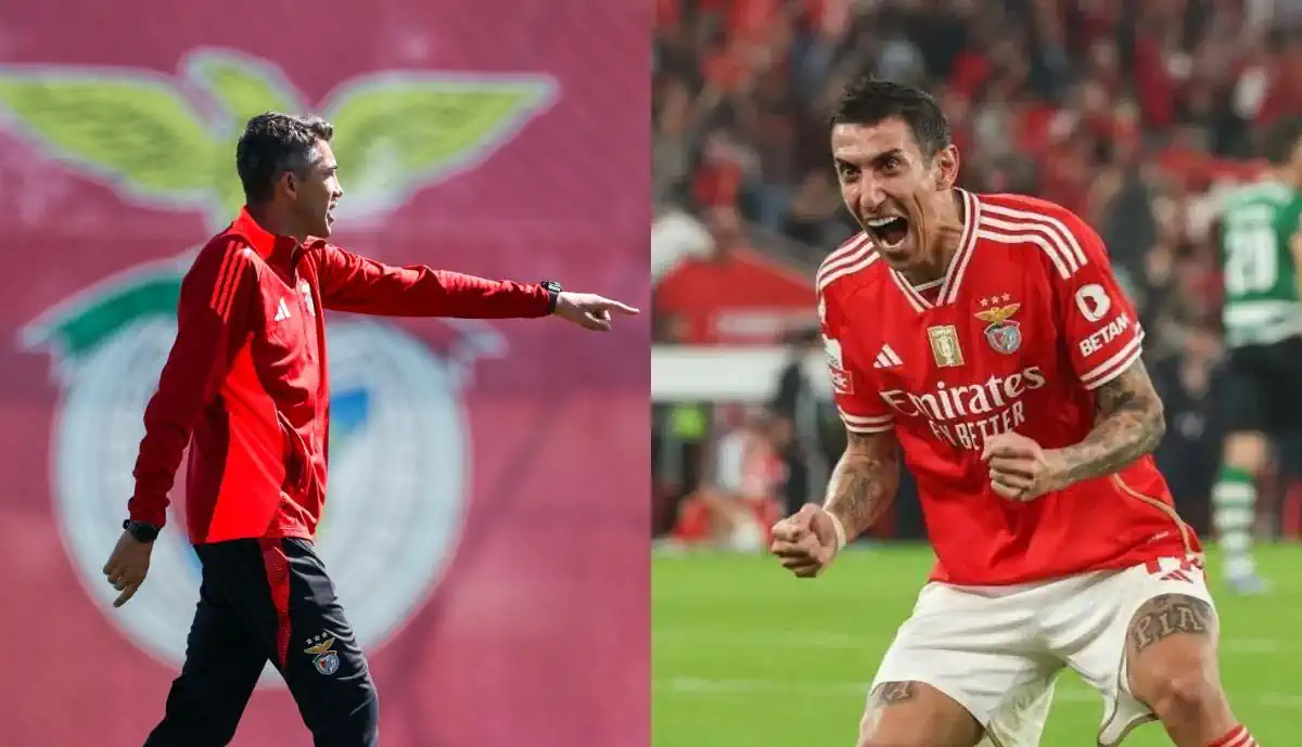 Di Maria já conheceu o novo treinador do Benfica, Bruno Lage