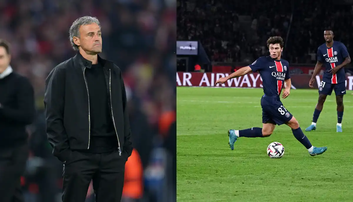 Luis Enrique repreende companheiro do antigo jogador do Benfica, João Neves