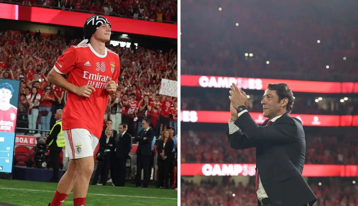 Rui Costa diz que Benfica não quis "cortar as pernas" a um médio... e não foi a João Neves