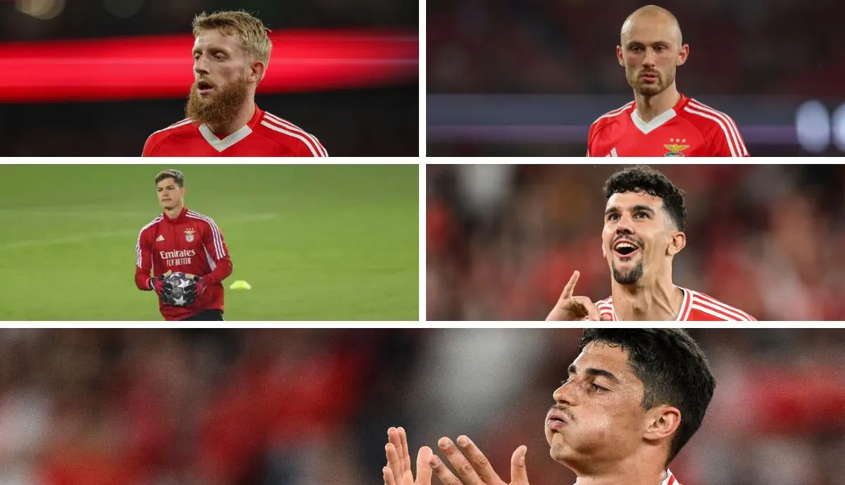 Beste, Aursnes, André Gomes, Gouveia e Araújo constam no boletim clínico do Benfica