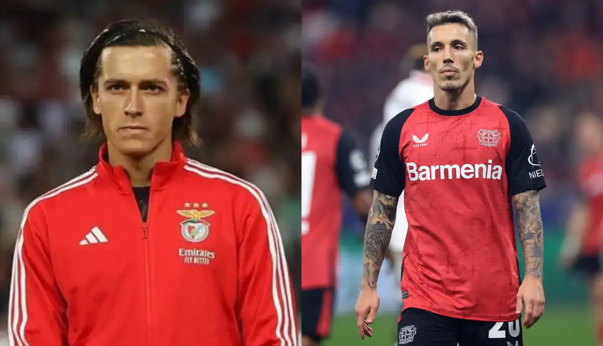 Carreras volta a ser comparado como o novo Grimaldo do Benfica, numa altura em que o United quer avançar com a contratação do lateral