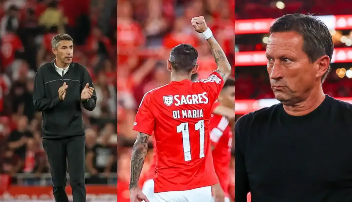 'Dica' a Schmidt? Benfica desliza e Di María defende Lage: "Fazemos melhor as..."