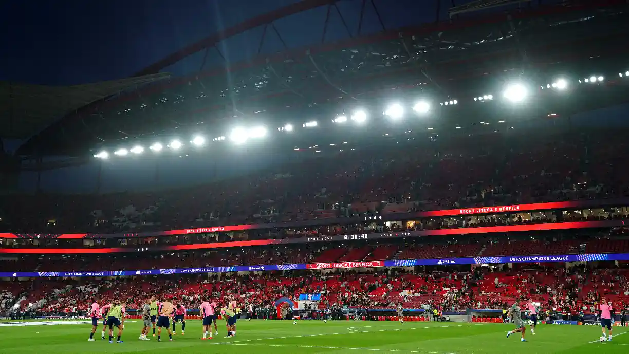 Benfica - Atlético Madrid terminou com goleada da tuma de Bruno Lage aos espanhóis e antigo alvo do Sporting estava sem palavras. Fotografia de Gualter Fatia/Getty Images 