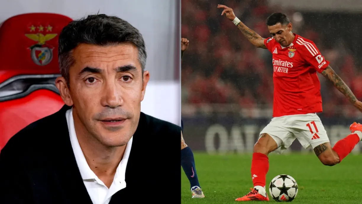 No Benfica - Feyenoord, Bruno Lage optou por retirar Di María das quatro linhas