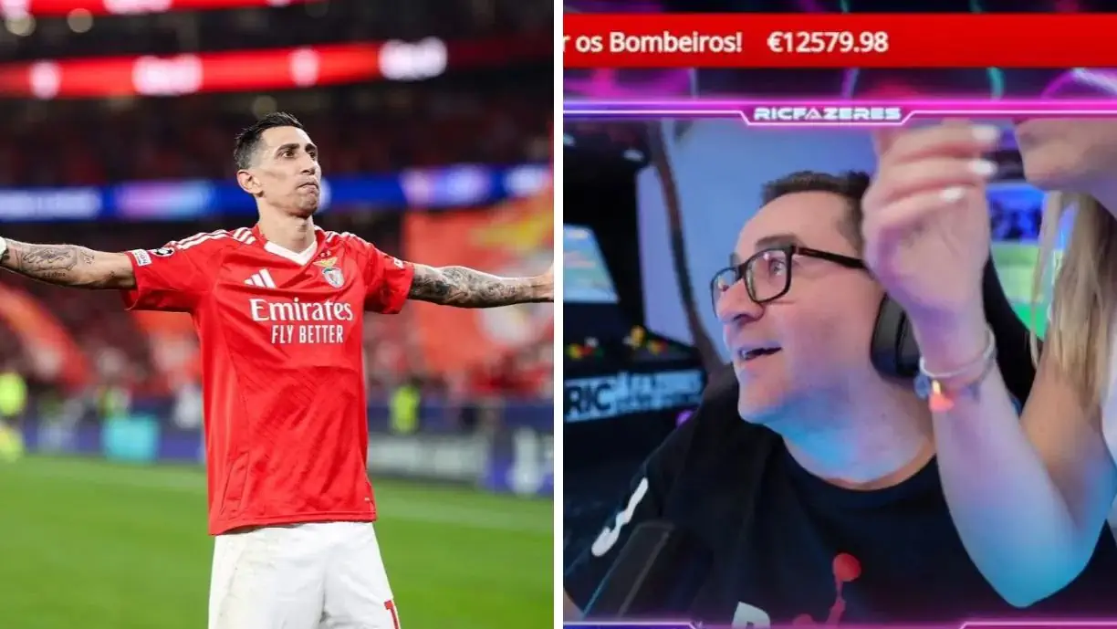 Youtuber e adepto do Benfica, RicFazeres vibrou com uma jogada que o Di María elaborou no FC25