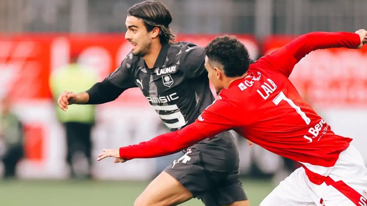 Jota Filipe, ex Benfica, deu a vitória ao Rennes, no passado sábado