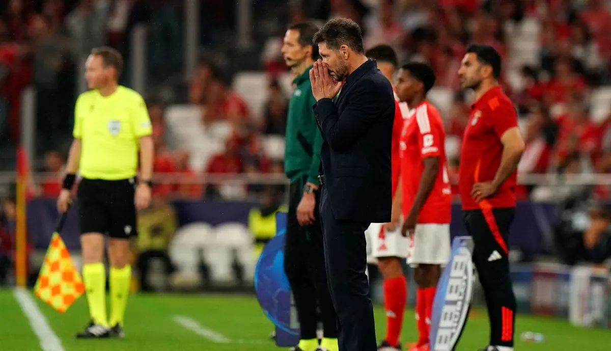 Após Benfica - Atlético Madrid, imprensa internacional não poupa Simeone: "Foi tão doloroso ver que..."