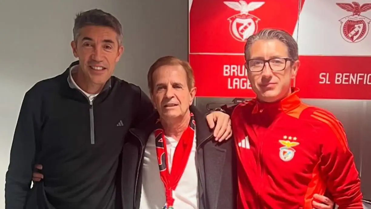 Bruno Lage  não deixou passar o aniversário de Nené e deixou homenagem ao antigo craque do Benfica