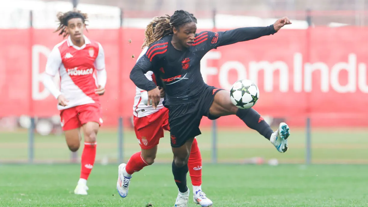 Benfica perdeu esta quarta-feira com o Mónaco na UEFA Youth League