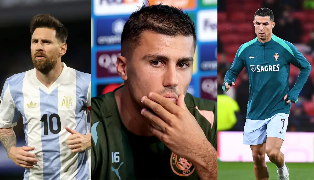 Extra Benfica! Messi e Cristiano Ronaldo? Rodri não hesita: "Conseguiu..."