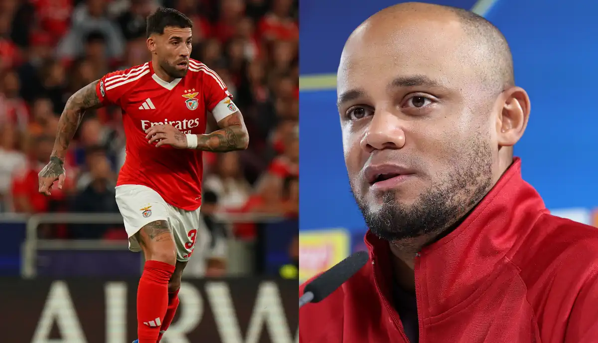 Kompany relembra Otamendi e deixa garantia sobre Bayern Munique - Benfica