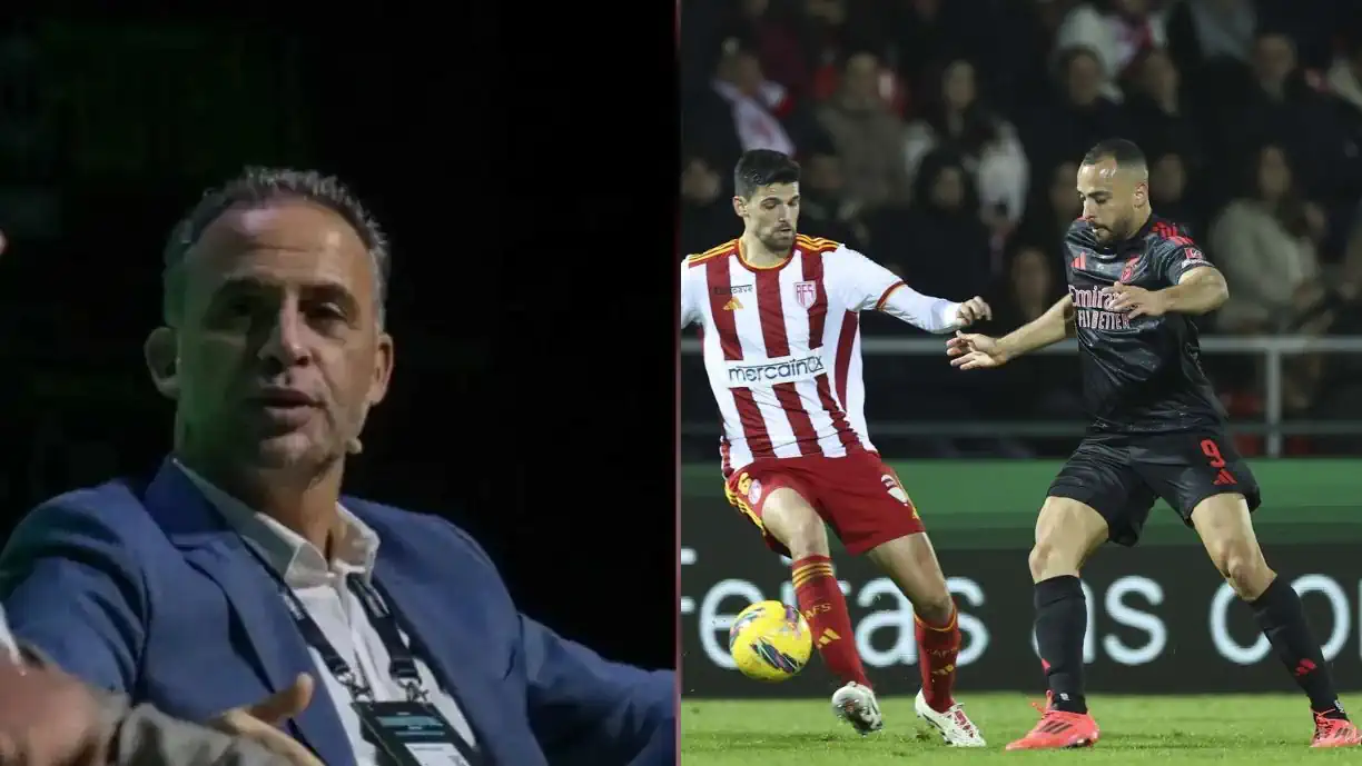 Duarte Gomes acabou por falar sobre o lance entre Arthur Cabral e Devenish, no AVS - Benfica