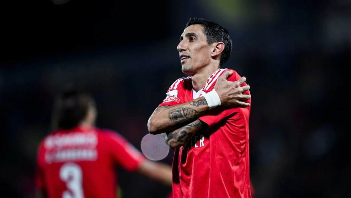 Depois do golo apontado no duelo entre Arouca e Benfica no Campeonato, o camisola 11 Di María, alcança números que há muito não se via 