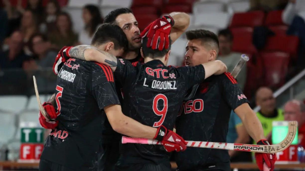 Com hat-trick de João Rodrigues, hóquei do Benfica verga Braga