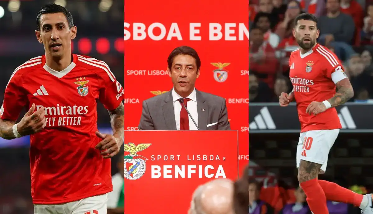 Renovação com Di María e Otamendi? Rui Costa aborda futuro de dupla do Benfica