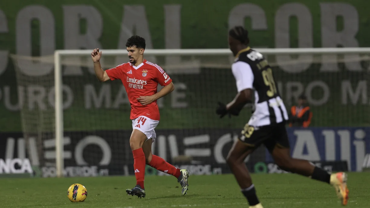 Tomás Araújo com motivos para celebrar no Benfica