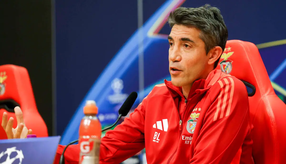 Bruno Lage fez esta segunda-feira a antevisão do Benfica - Barcelona  