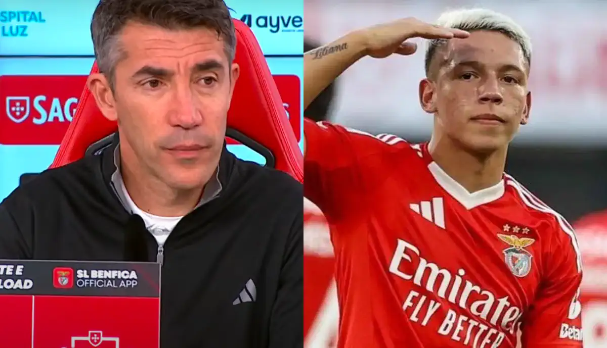 Bruno Lage esclareceu futuro de Prestianni no Benfica, revelando existir um plano para o atleta