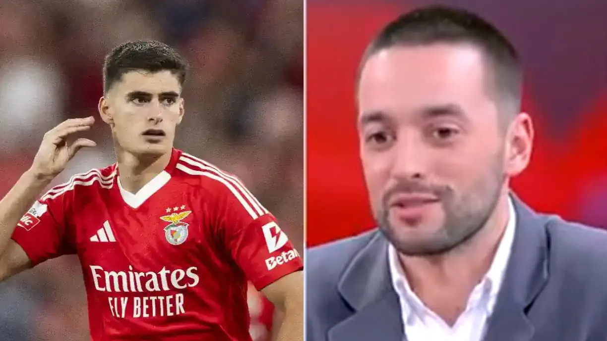 António Silva, defesa do Benfica, está a dar que falar e acabou por ser analisada no programa 'Record na Hora', por Ricardo Granada