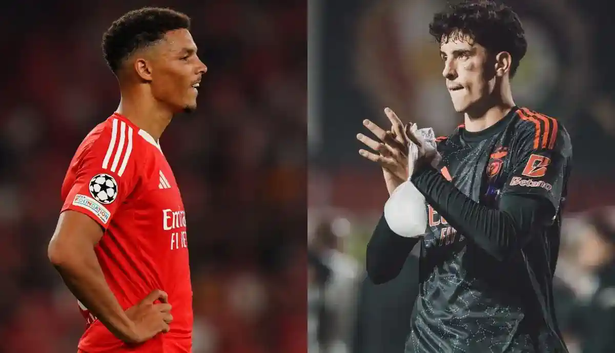 Alexander Bah e Manu Silva saíram mais cedo do Benfica - Moreirense e Bruno Lage abordou as lesões no final da partida