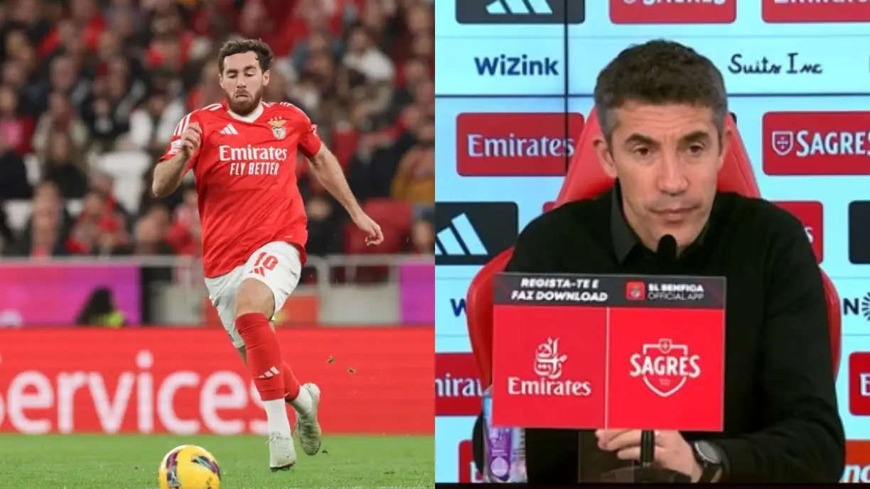 Bruno Lage 'forçou' Kokçu a sorrir, após ter sido substituído no Benfica - Boavista, fazendo recordar o festejo do internacional turco no tento com o Monaco 