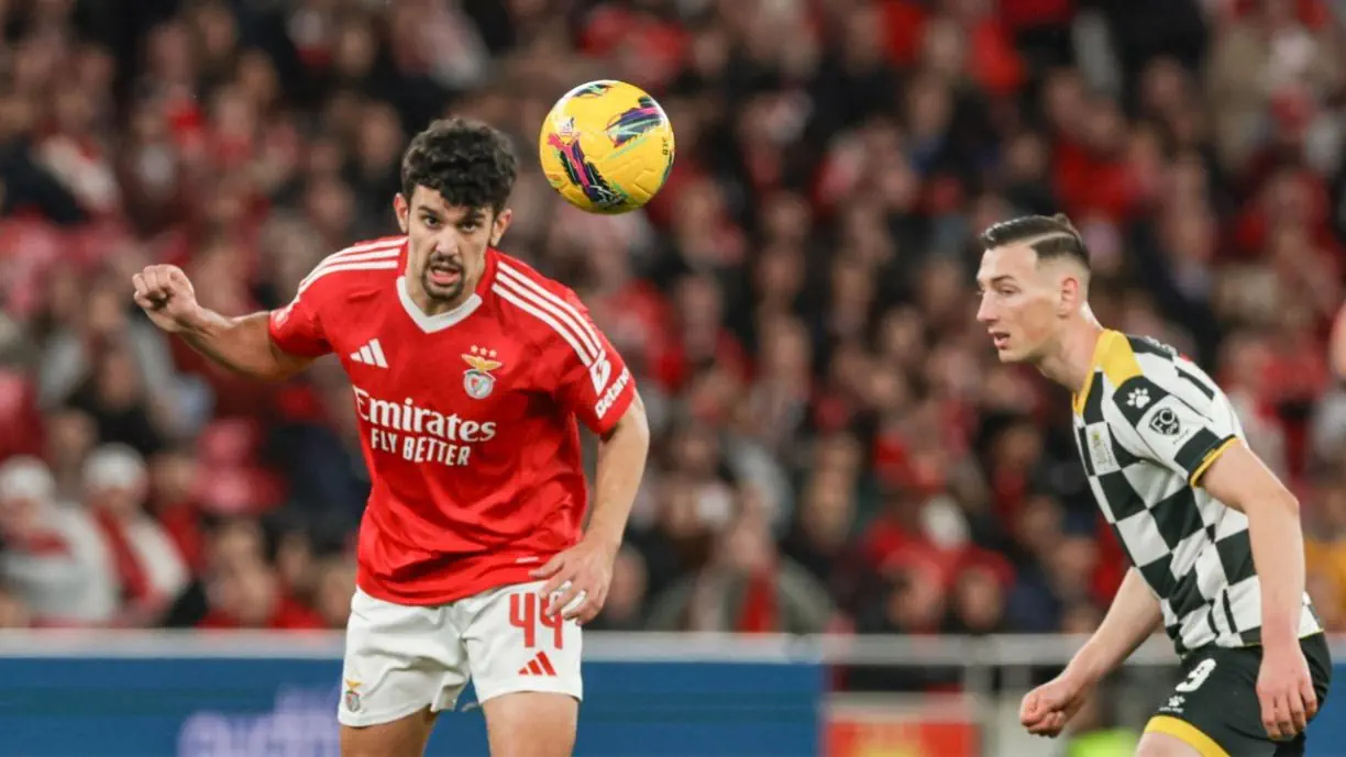 Tomás Araújo viu colega de equipa reclamar consigo, ainda na primeira parte do encontro entre o Benfica de Bruno Lage e o Boavista