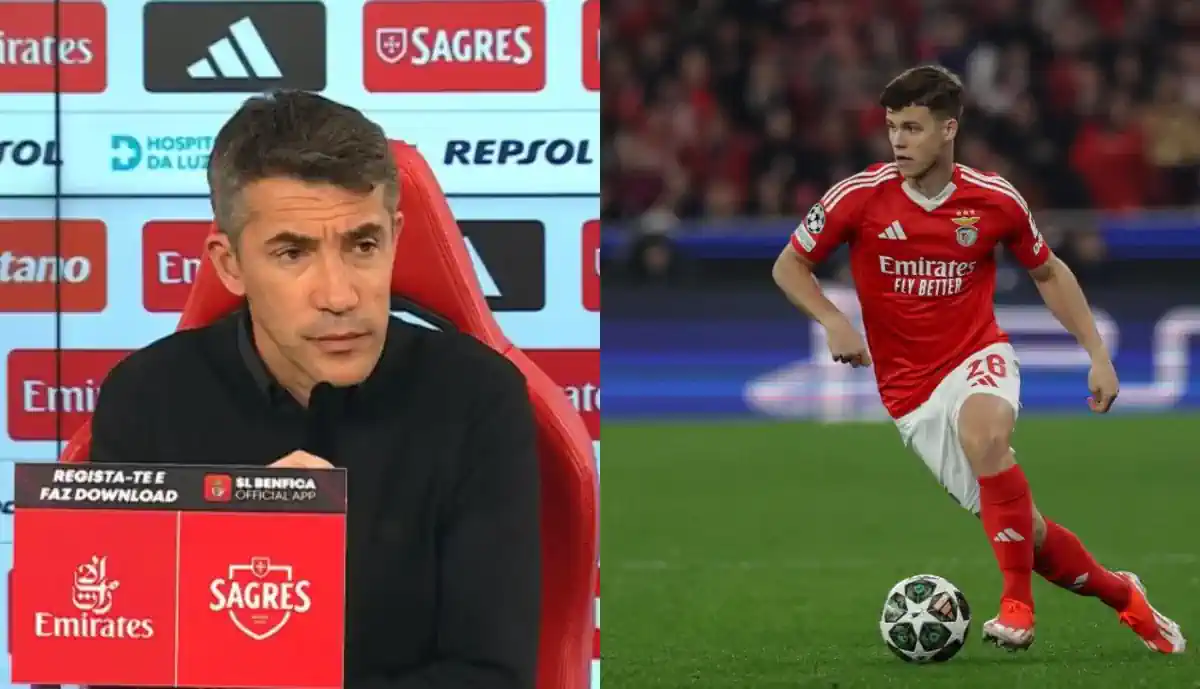 Samuel Dahl foi tema na conferência de imprensa, com Bruno Lage a abordar o rendimento do lateral do Benfica