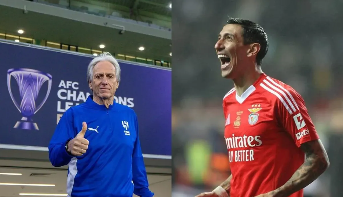 Di María no Al Hilal? Jorge Jesus fala sobre extremo do Benfica: "Se calhar..."