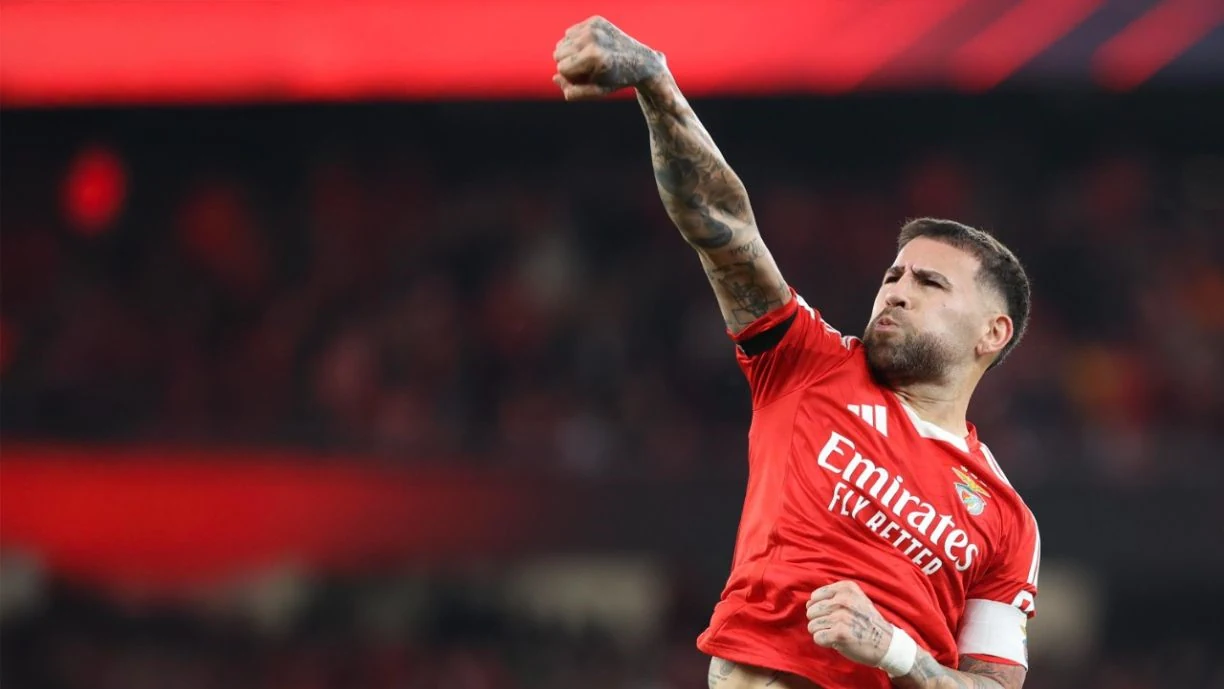 Nicolás Otamendi tem um desejo para o jogo entre o Benfica e o Rio Ave em Vila do Conde, este domingo, 16 de março