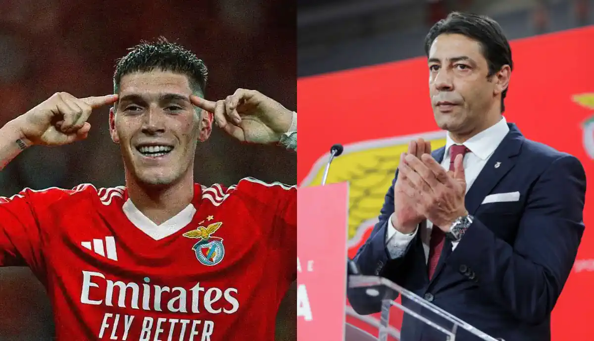 Rui Costa dá resposta às propostas que chegaram à mesa do Benfica por Benjamín Rollheiser, que tem futuro em aberto