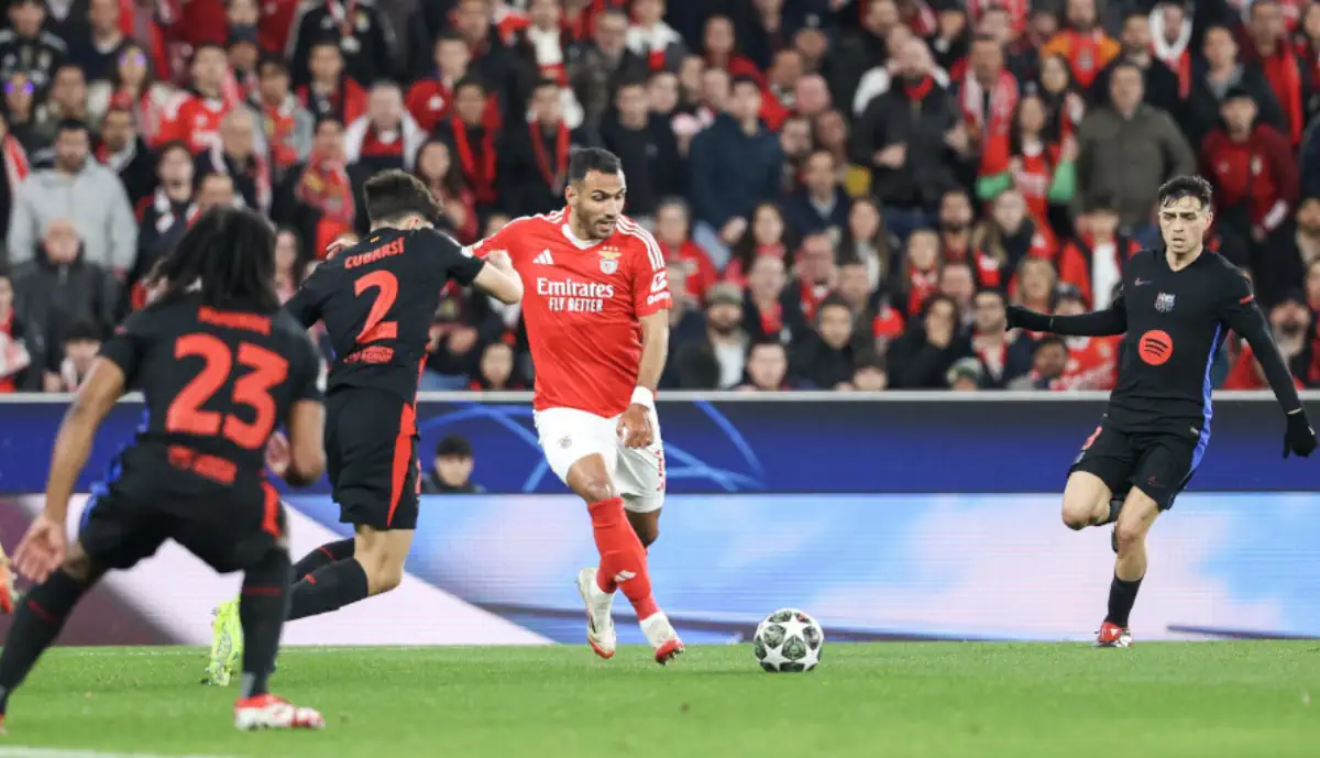 Benfica e Barcelona defrontaram-se, esta quarta-feira, 5 de março, para a Liga dos Campeões com as águias a perderem