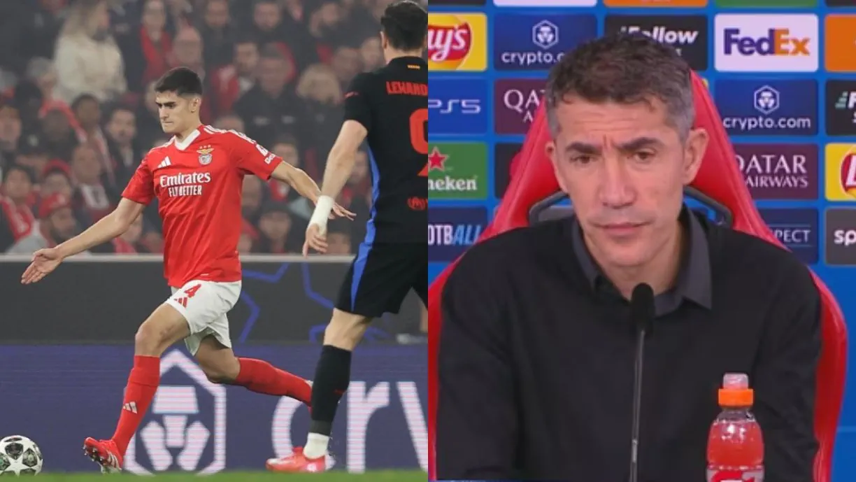 Bruno Lage aborda erro de António Silva no Benfica - Barcelona: "Falhou..."