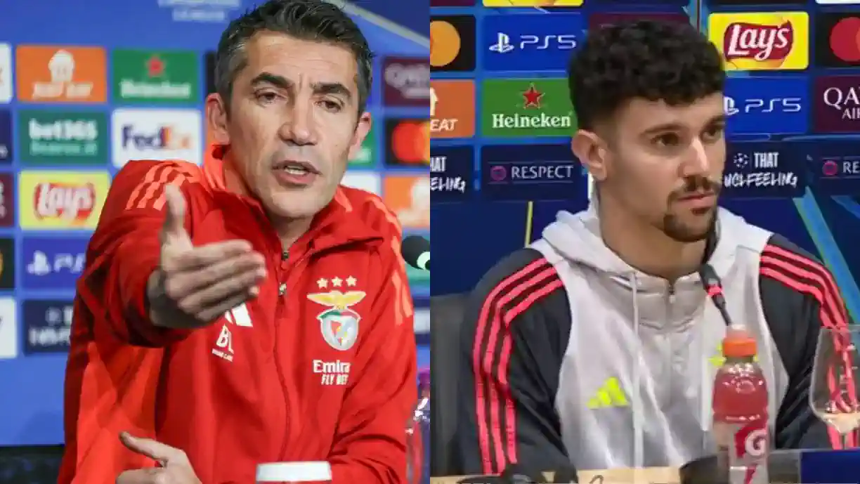 Confira aqui tudo o que disse Bruno Lage e Tomás Araújo na antevisão do  Barcelona - Benfica a valer para os oitavos de final da Champions