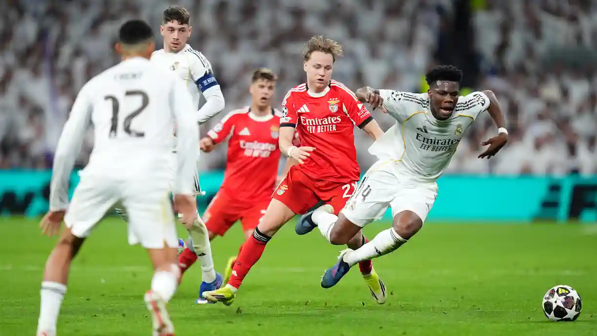 O Benfica perdeu ontem por 2-1 frente ao Real Madrid, sendo eliminado da Liga dos Campeões. Andreas Schjelderup, em reação, expressou o seu descontentamento 