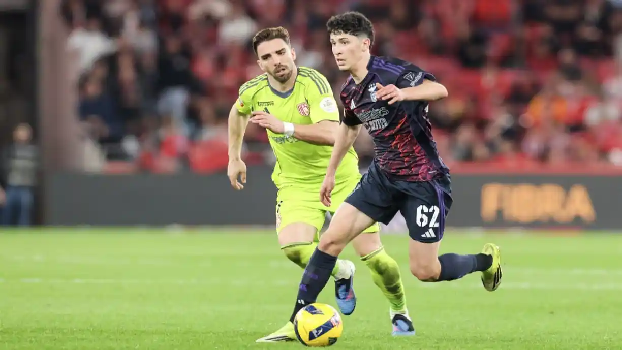 No rescaldo da vitória categórica frente ao AFS, José Neto deixou algumas palavras sobre a sua estreia a titular no Benfica. Fotografia: SL Benfica
