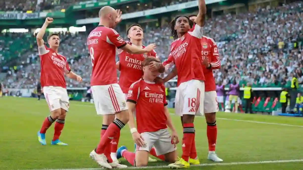 Estatísticas revelam que o triunfo do Benfica, na casa do Sporting, acabou por ter um impacto especial para as águias. Fotografia: SL Benfica