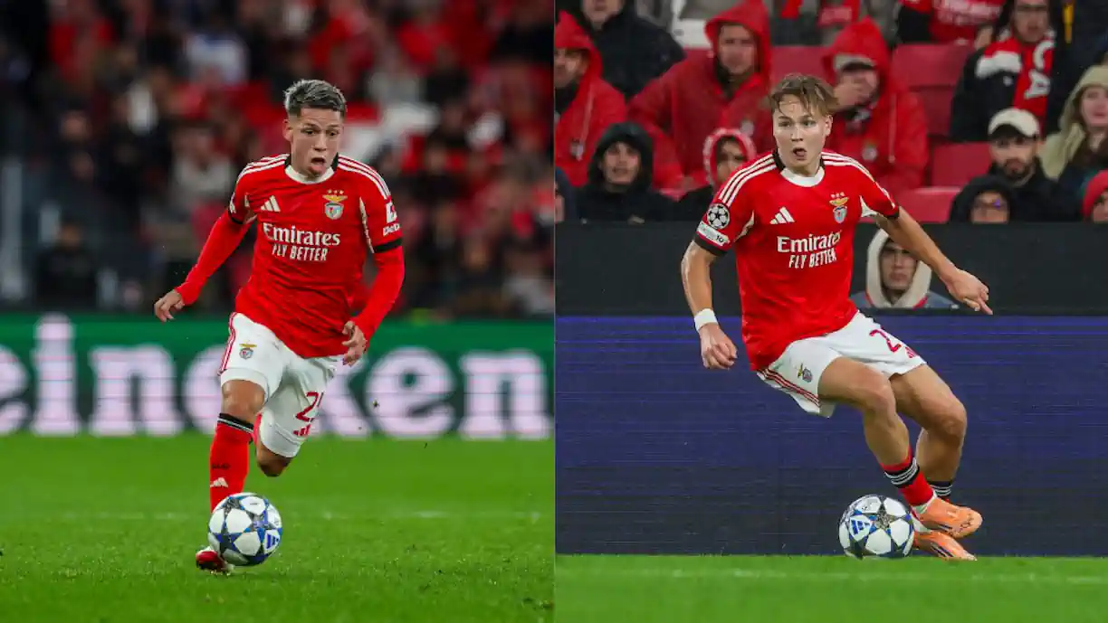 Andreas Schjelderup e Gianluca Prestianni têm 'tomado contado do Benfica' de várias maneiras e, nesse mesmo sentido, ambos os extremos prometem não parar