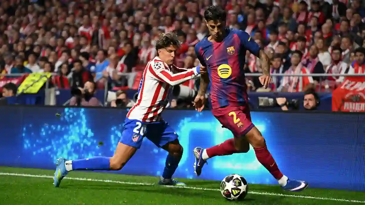 Apesar do esforço feito por João Cancelo, o ex Benfica não foi capaz de impedir que o Barcelona fosse eliminado pelo Atlético de Madrid da Liga dos Campeões