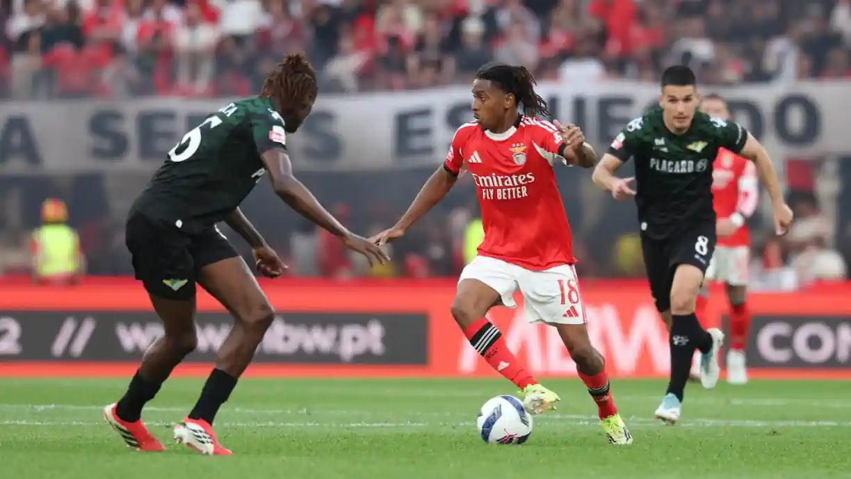 Leandro Barreiro foi um dos destaques do Benfica - Moreirense, mas não deixou passar alguns erros da parte das águias frente aos cónegos. Fotografia: SL Benfica