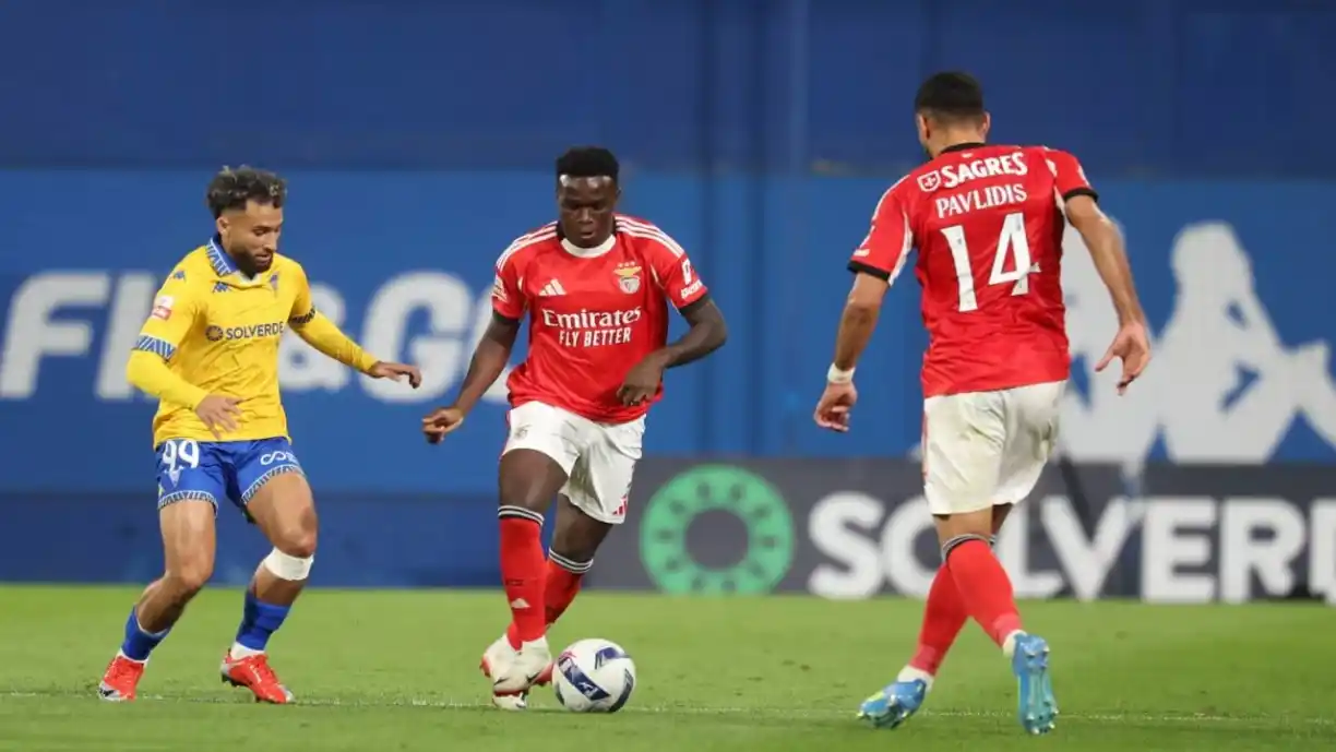 Numa temporada para esquecer, marcada por várias lesões, Bruma teve razões para sorrir no Benfica. Fotografia: SL Benfica