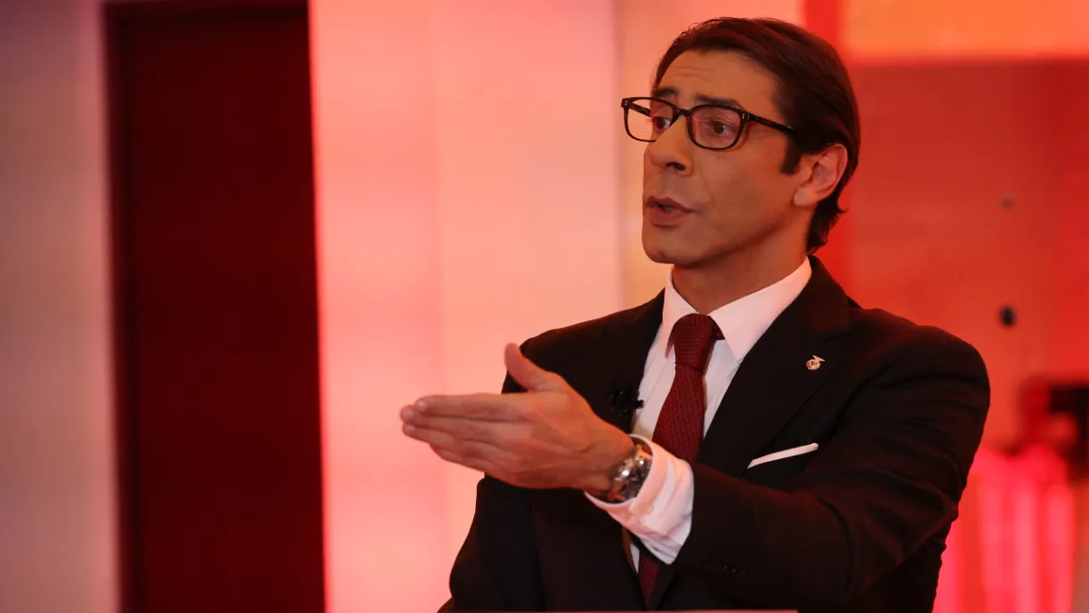 No rescaldo do Famalicão - Benfica, Rui Costa prestou declarações à imprensa, onde criticou duramente o árbitro do encontro. Fotografia: SL Benfica