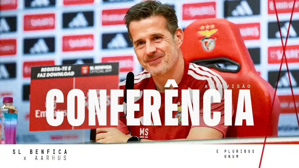 Marco Silva realizou a antevisão à primeira mão do play-off de acesso à Liga Europa, diante do Aarhus: um regresso no Benfica, falou de Circati e João Palhinha